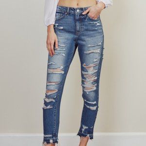 NWT KanCan Ultra High Rise Ankle Skinny Jeans 'Cheyenne"  SZ 30 NWT